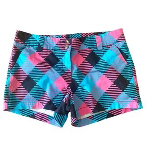 Loudmouth Colorful Geometric Golf Shorts Preppy Resort Y2k Sporty Country Club
